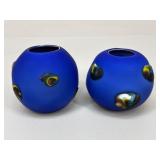 Pair Of Azerbaijan Glassware Vases