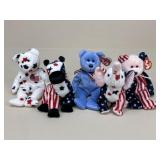 Patriotic Beanie Babies|5 pc