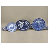 Blue & White Dishware / 9 pc
