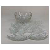 Glass Punch Bowl, Cups, & Ladles+|20 pc