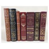 Leather Bound Books / 7 pc