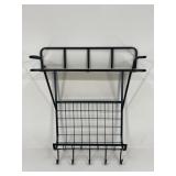 Metal Hanging Shelf w/ Hooks