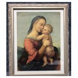 Mary & Jesus Vintage Print