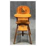 Antique Williamsburg Safe-T-Bilt Hi-Chair