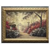 Garden Serenity Print on Canvas by Juan Archuleta