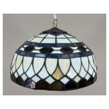Hanging Light w/ Stained Glass Shade