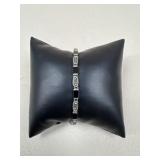 Sterling Silver & Stone Bracelet