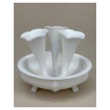Milk Glass Epergne