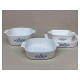 CorningWare Blue Cornflower Baking Dishes|4 pc