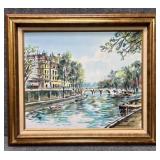 Original Painting on Canvas Signed Nikol