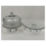 Cake Stands w/ Lid / 2 pc