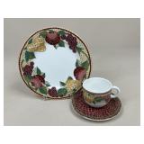 Pier 1 "Mosaic Fruit" Dishes - 12pc