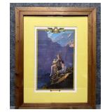 Vintage Edison Poster by Maxfield Parrish