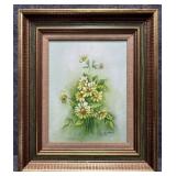 Original Oil Painting on Canvas Signed E. Davlu