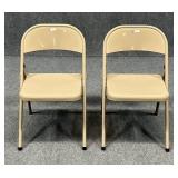 Pair of Metal Folding Chairs