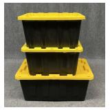 Tough Box Storage Containers / 3 pc