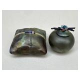 Raku Miniature Dream Catcher Jar & Rattle