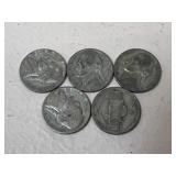 Jefferson War Nickels / 5 pc