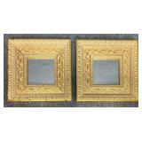 2/PC Mirrors in Gold Tone Frames