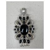 Sterling Silver & Stone Pendant