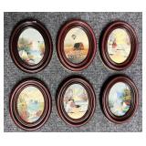 6 Miniature Original Oil Paintings