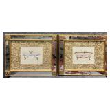 2/PC Gamboa Tub Prints in Mirrored Frames