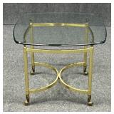 Metal & Glass Side Table