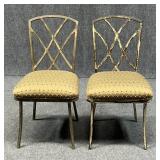 Metal Dining Chairs / 2 pc