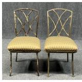 Metal Dining Chairs / 2 pc