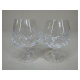 Pair Of Waterford Lismore Brandy Snifters