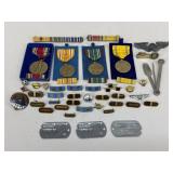 Military Medals, Pins & Tags|44 pc