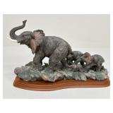 Resin Elephant Family Figure