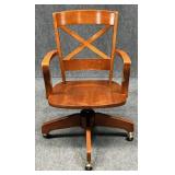 Bombay Rolling Wood Office Chair