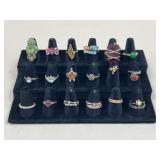 Sz 3 - 10 Costume Rings / 22 pc