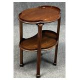 Clover Top Mahogany Side Table