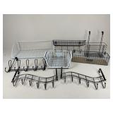 Metal Baskets & Door Hanging Hooks / 12 pc