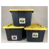 27 Gallon Storage Containers / 3pc
