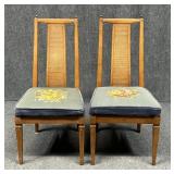 Pair of Vintage Chairs w/Needlepoint Seats