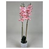 Artificial Orchid In Ceramic Planter