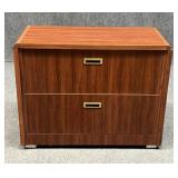 Rolling Wood Filing Cabinet