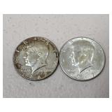 1967 Kennedy Half Dollars / 2pc