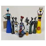 African Tribal Figures|8 pc