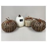 Decorative Pumpkins / 4 pc