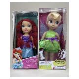 Disney Princess Ariel & Tinker Bell Dolls NIB