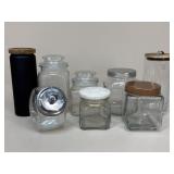 Glass Canister & Jar Assortment|8 pc
