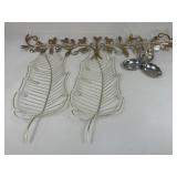 Metal Leaf Home Decor / 4 pc