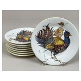 Sur La Table "Pheasant" Salad Plates / 8 pc