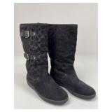 Sz 11B Coach Boots w/ Decorative Buckles