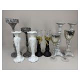 Glass & Resin Candelabra Assortment|10 pc