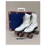 Sz. 9 SEARS Rink Roller Skates W/ Carry Case